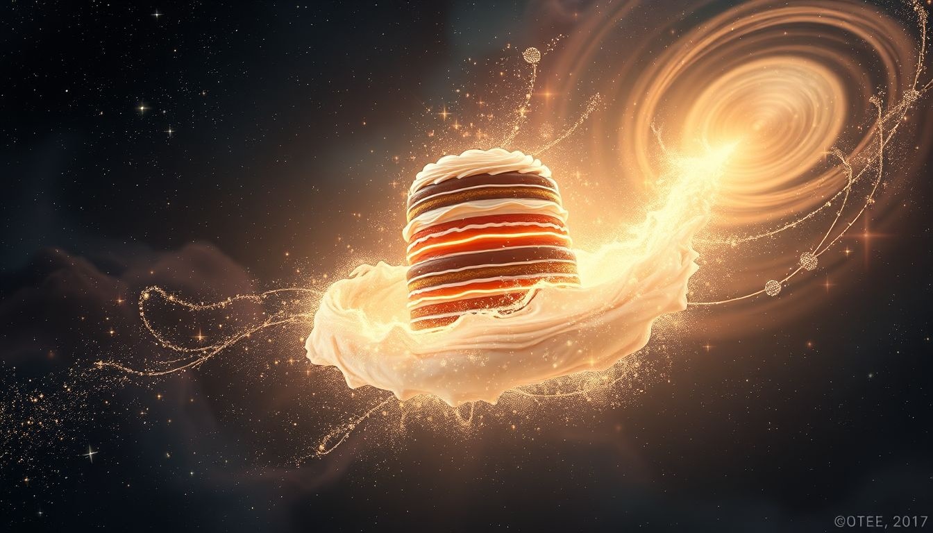 Tort warstwowy, który znika, symbolizuje ulotne szczęście i zmiany.