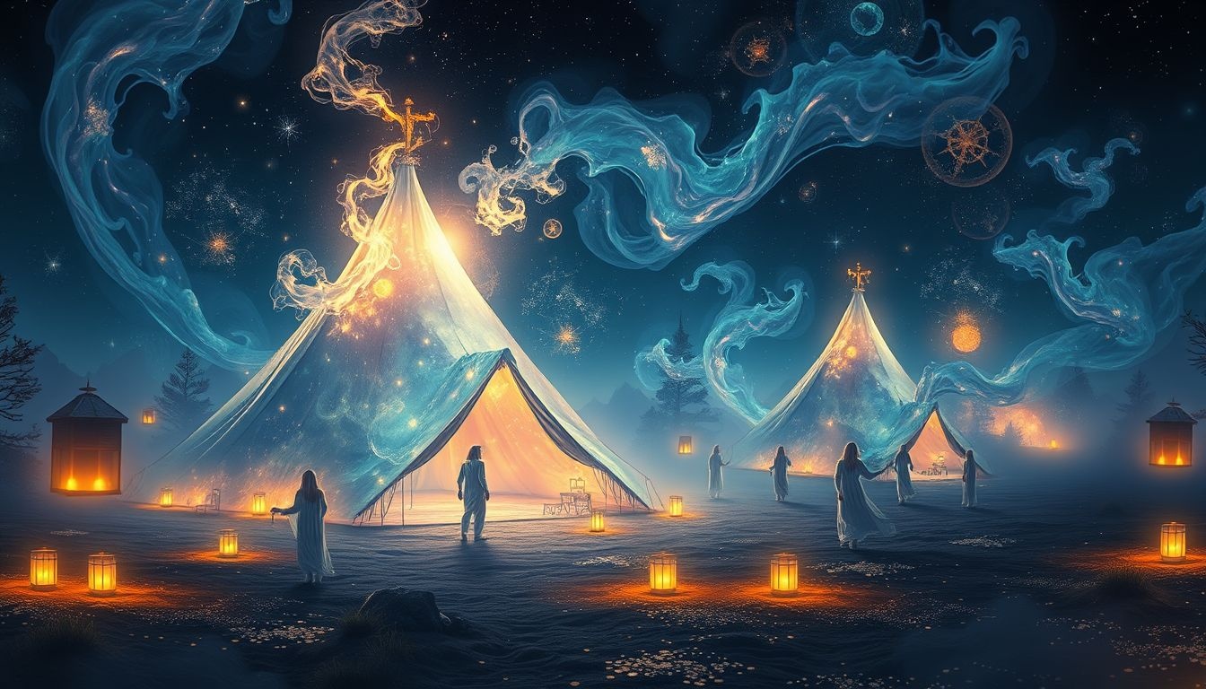 Cygański obóz we śnie symbolizuje wolność i tajemnicę życia.