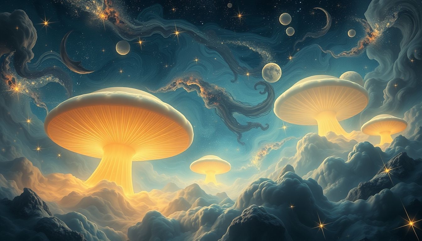 Duże pieczarki we śnie symbolizują obfitość i rozwój osobisty.