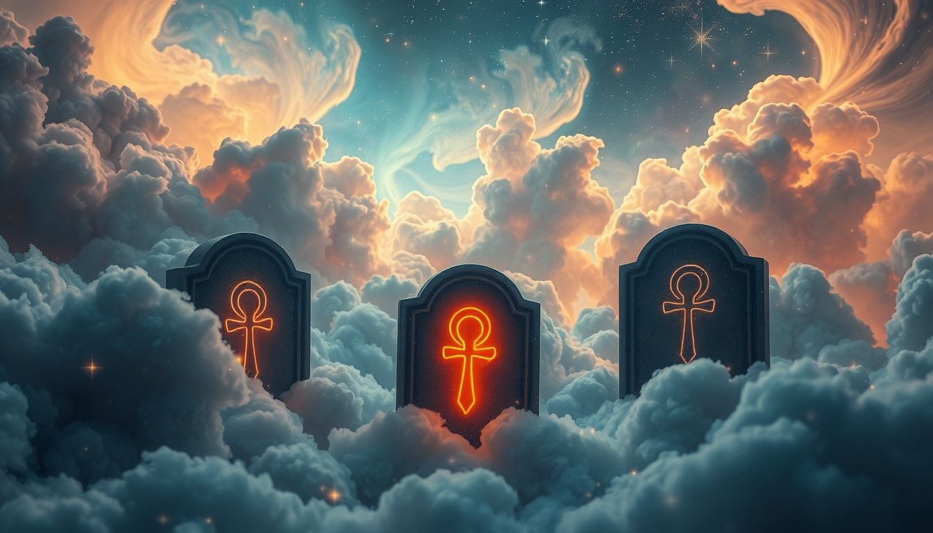 Ankh symbolizuje życie wieczne i ochronę przed złem.