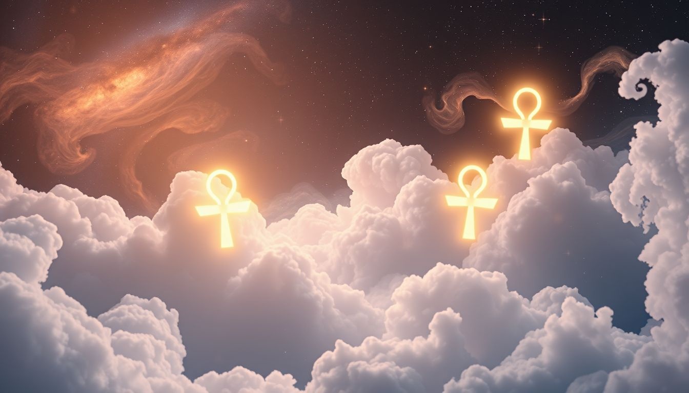 Ankh we śnie symbolizuje życie, odrodzenie i duchową siłę.