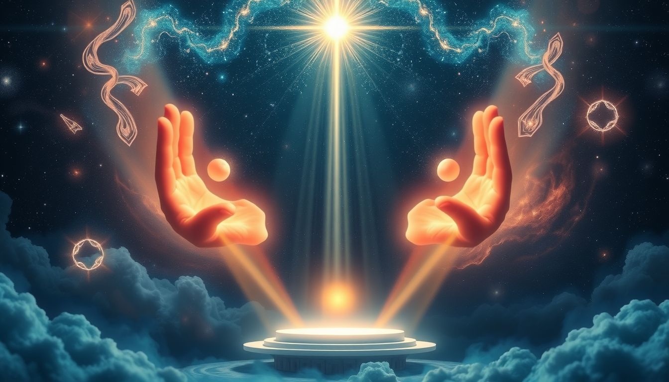 Błogosławieństwo w świątyni symbolizuje duchową ochronę i pokój.