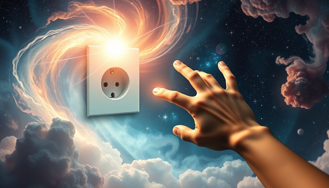 Dotykanie gniazdka symbolizuje ryzyko i nieświadome zagrożenia.