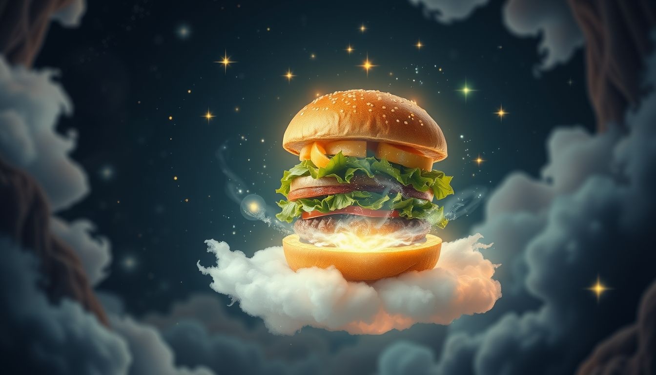 Hamburger bez mięsa symbolizuje wybór zdrowia i nowych wartości.