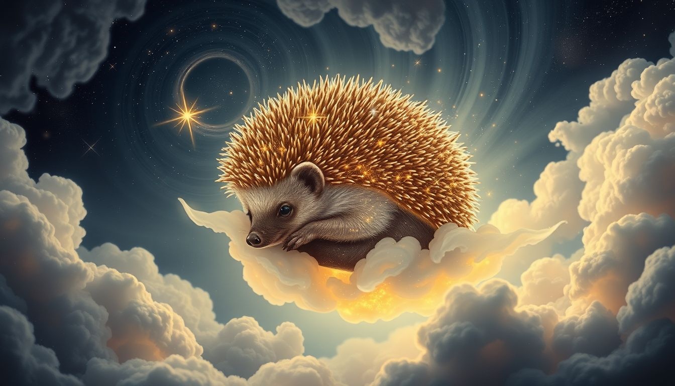 Jeż broniący się symbolizuje ochronę i obronę własnych granic.