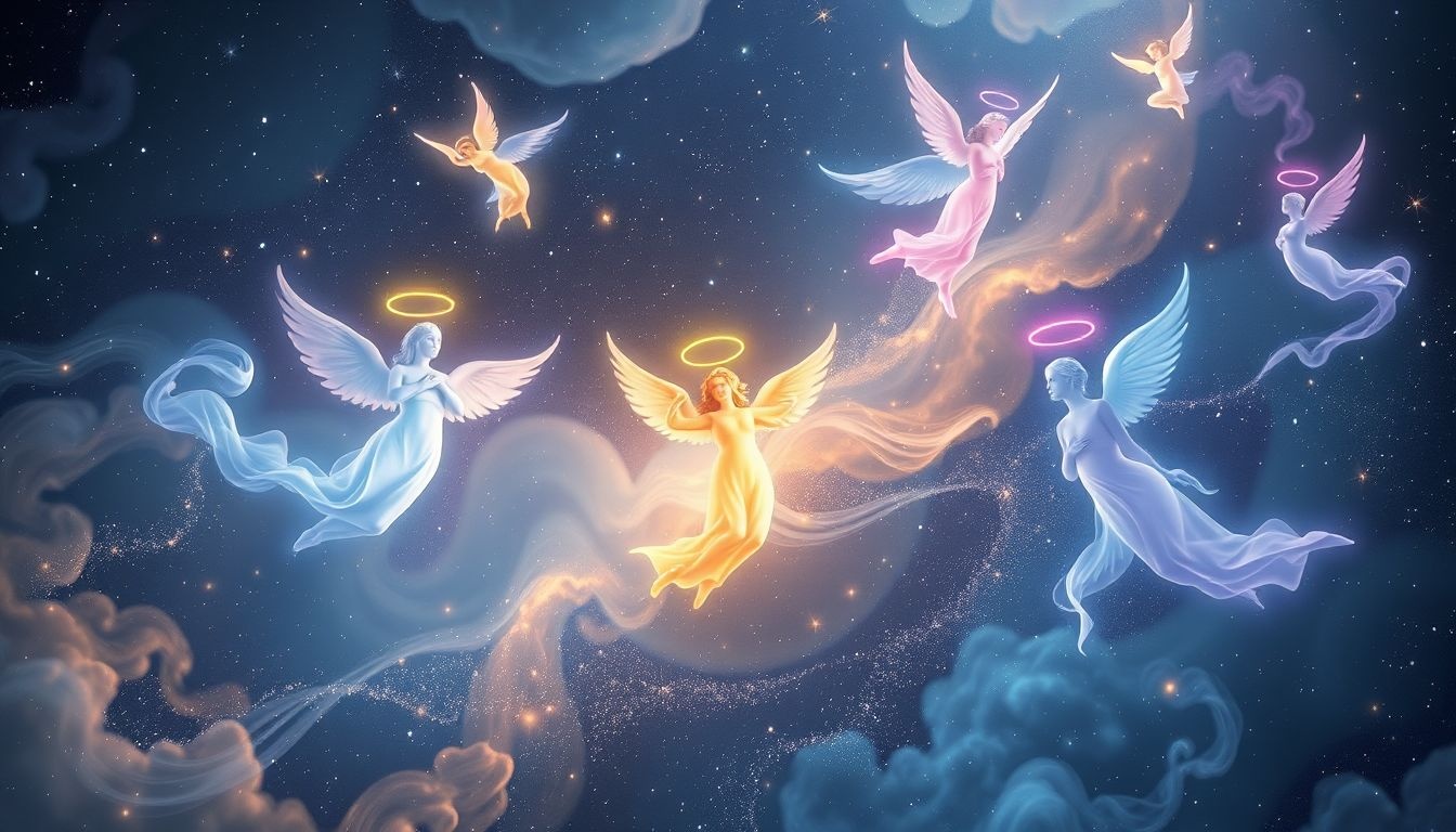 Biały anioł symbolizuje czystość i duchową ochronę we śnie.