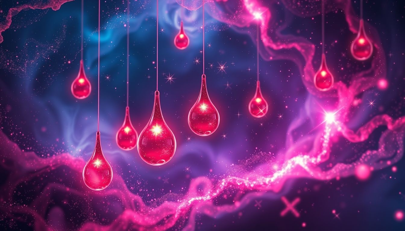 Krople krwi symbolizują życie, siłę i duchowe poświęcenie.