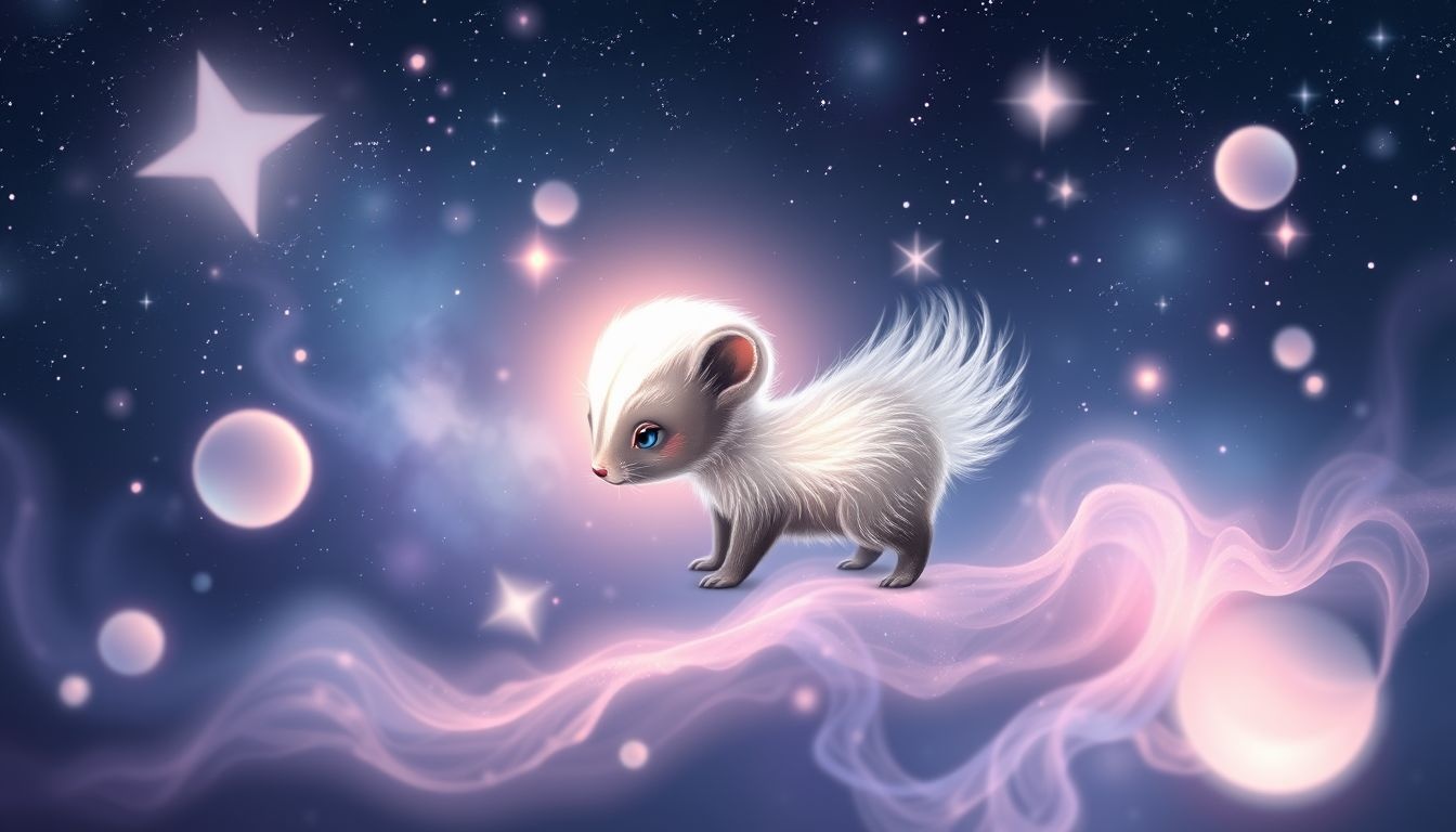 Mały skunks symbolizuje ochronę i ukrytą siłę w snach.
