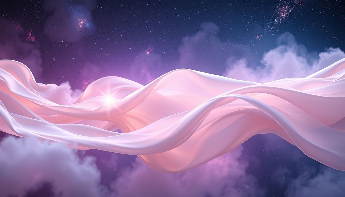 Ondulacje na tkaninach symbolizują zmiany i emocjonalne falowanie.