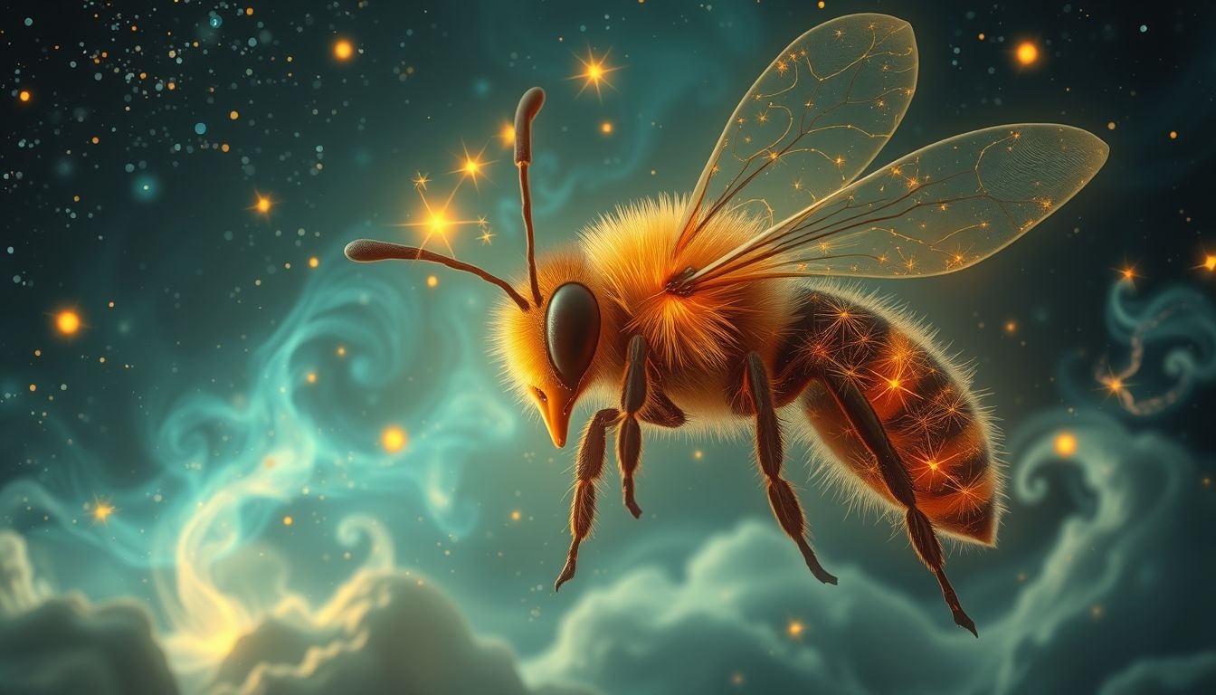 Rozgniewana pszczoła symbolizuje drobne frustracje i poczucie zagrożenia.