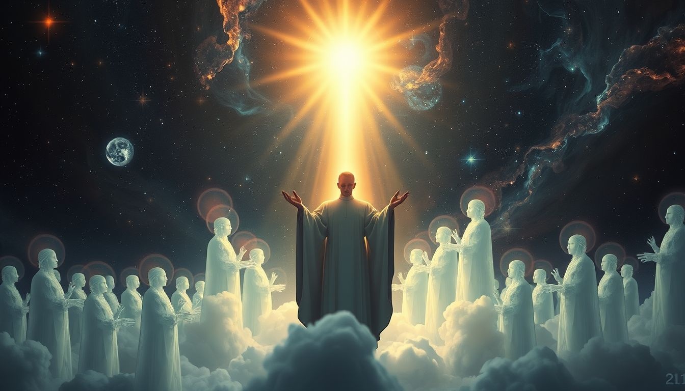 Sen o święceniach wśród zmarłych symbolizuje duchowe oczyszczenie i spokój.