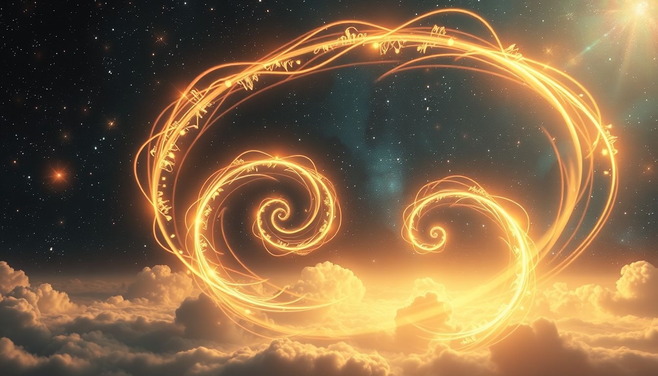 Sen o spirali na niebie symbolizuje duchowy rozwój i przemianę.