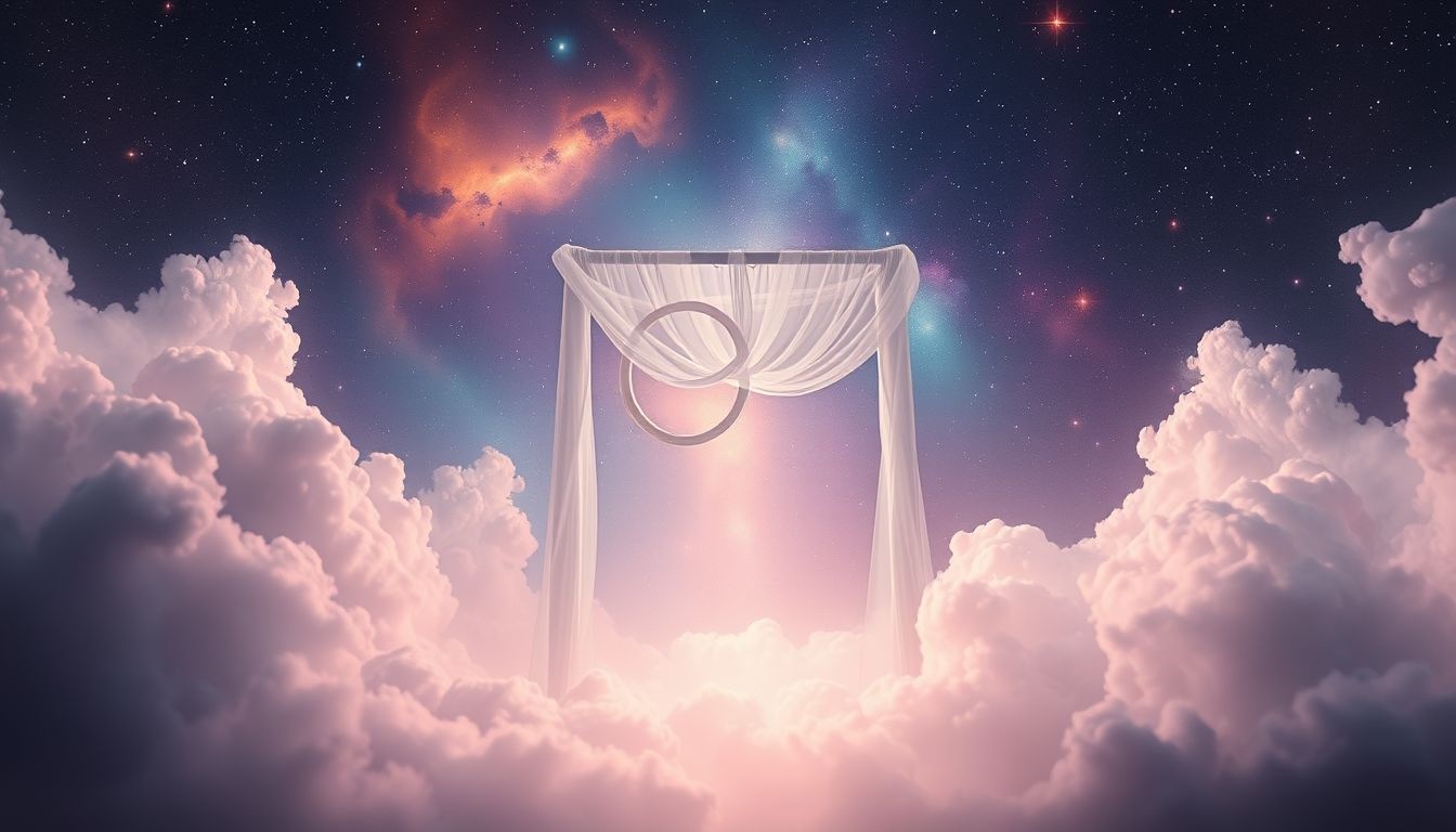 Stoisko ślubne symbolizuje podświadome pragnienie związków i jedności.