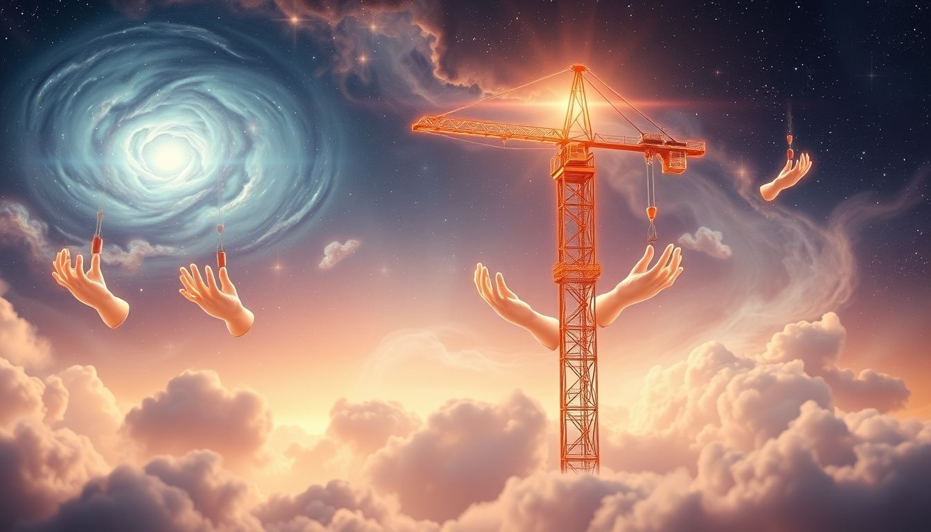 Żuraw wieżowy symbolizuje potrzebę wsparcia i współpracy innych osób.