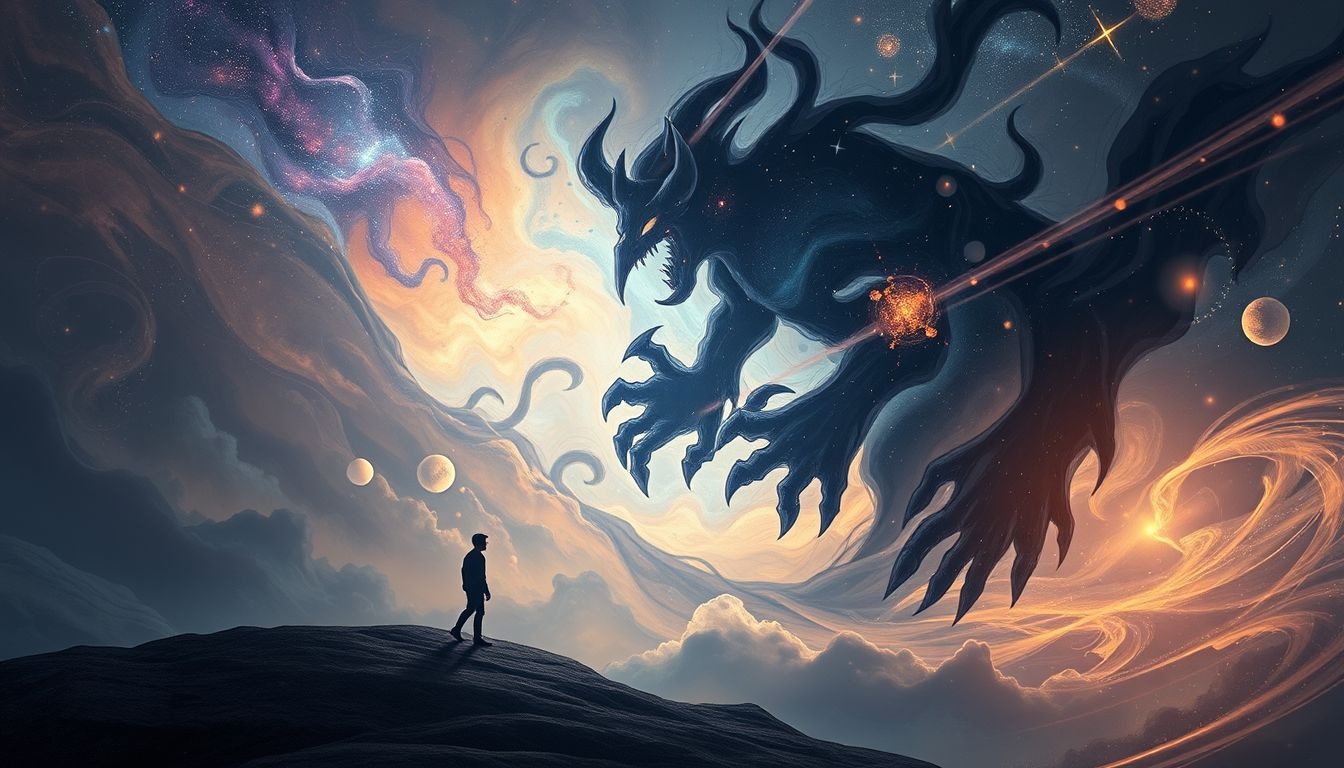 Zabicie demona symbolizuje pokonanie własnych lęków i słabości.