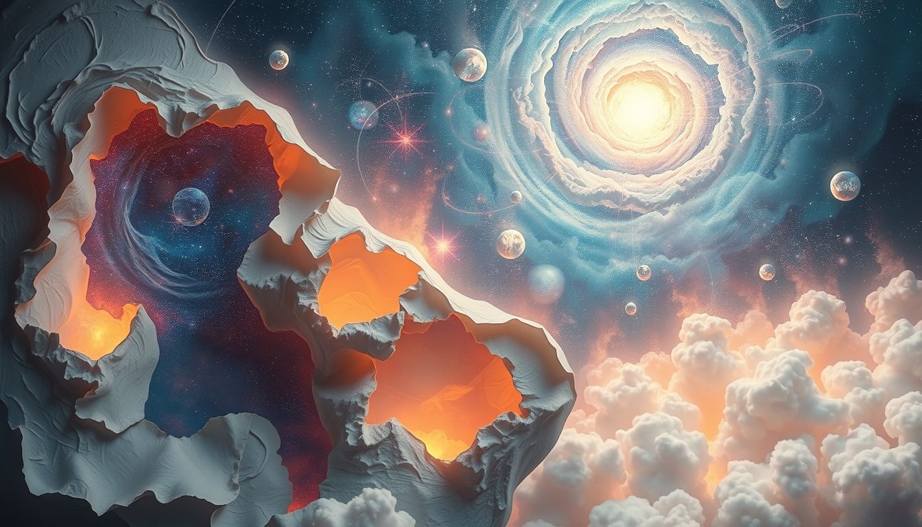 Zeskrobywanie tynku symbolizuje oczyszczanie umysłu ze starych przekonań.