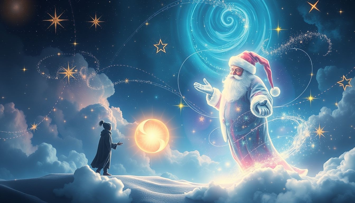 Rozmowa ze Świętym Mikołajem symbolizuje nadzieję i spełnienie marzeń.