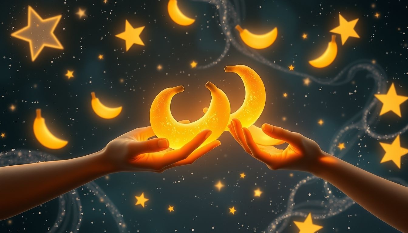 Dzielenie się bananem we śnie symbolizuje wsparcie i przyjaźń.