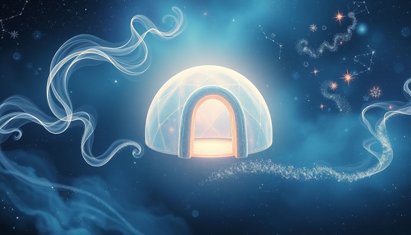 Igloo symbolizuje kreatywność i intuicję w trudnych sytuacjach.