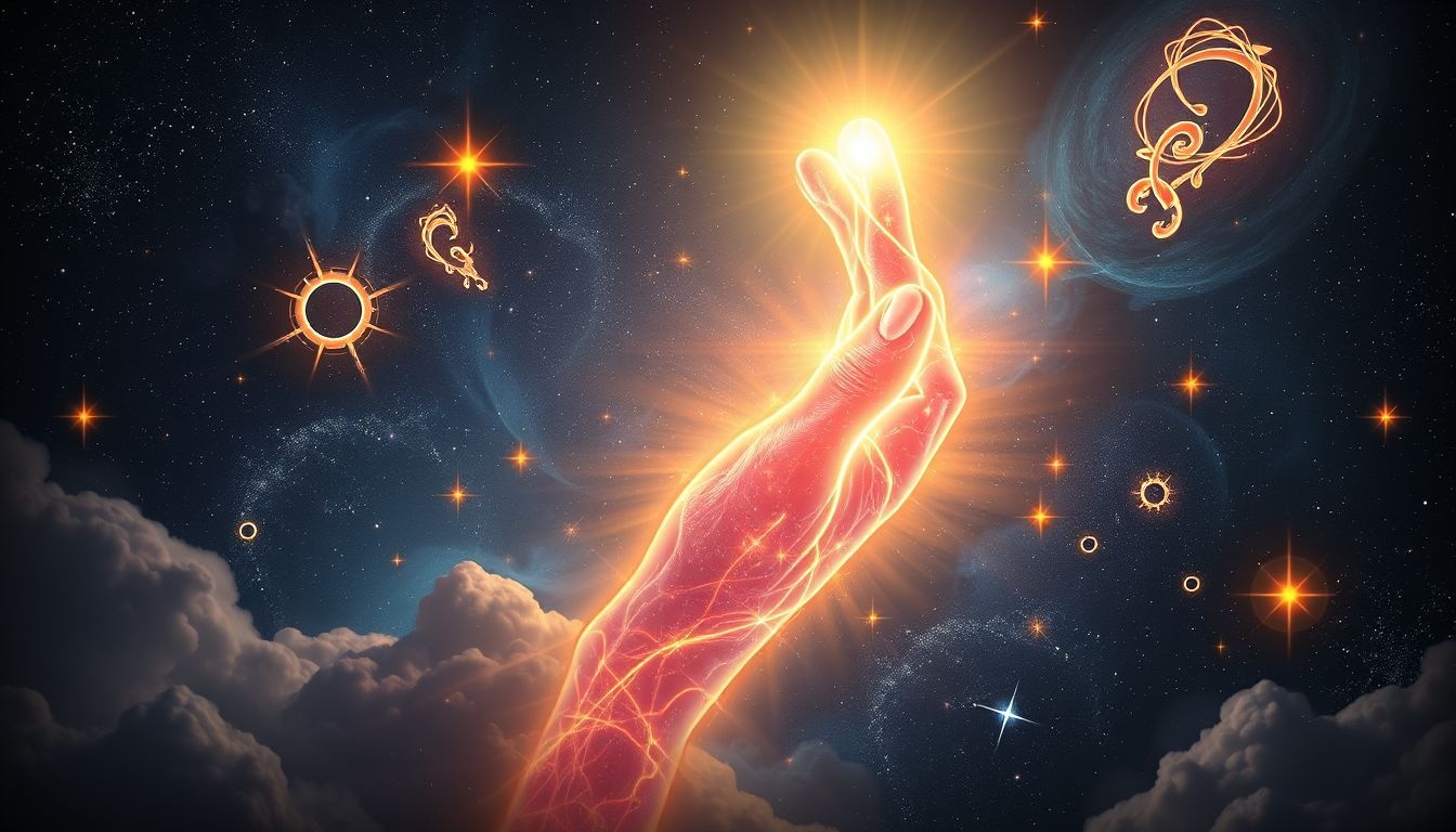Kciuk symbolizuje siłę woli, asertywność i życiową energię.