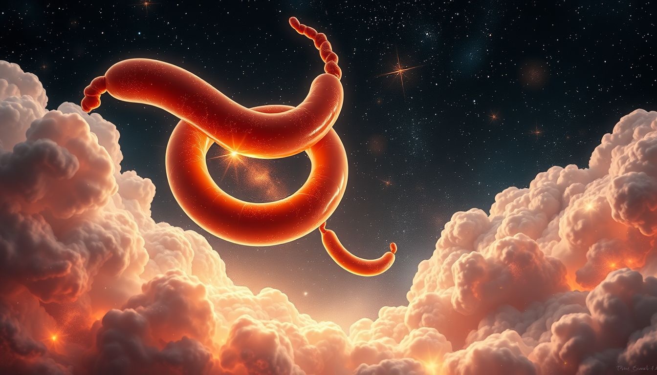 Kiełbasa w sklepie symbolizuje obfitość i nadchodzący dobrobyt.