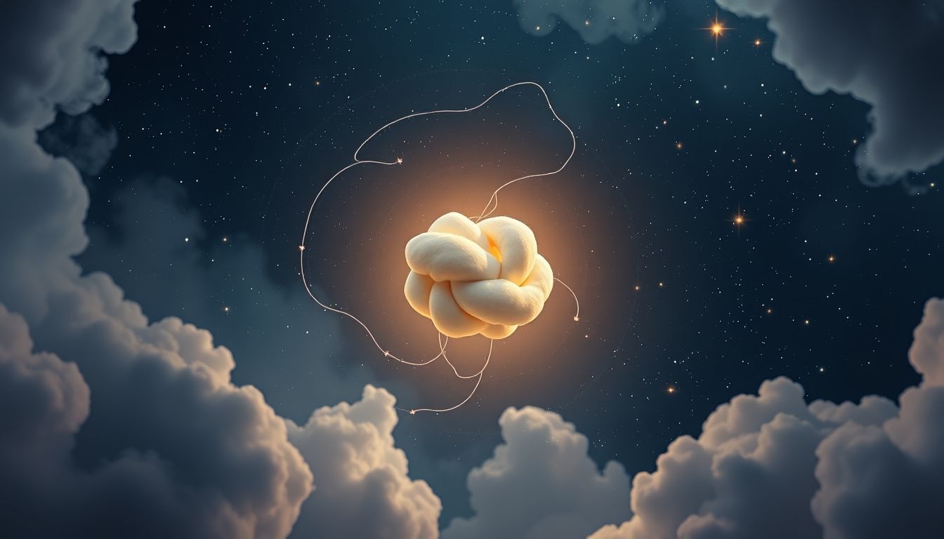 Knot z bawełny symbolizuje naturalny komfort i bezpieczne więzi.