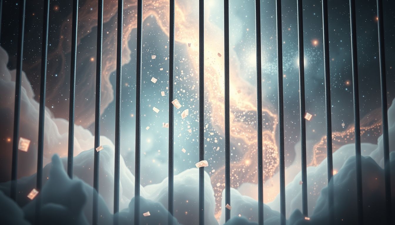 Konfetti w więzieniu symbolizuje nadzieję na wolność i radość.