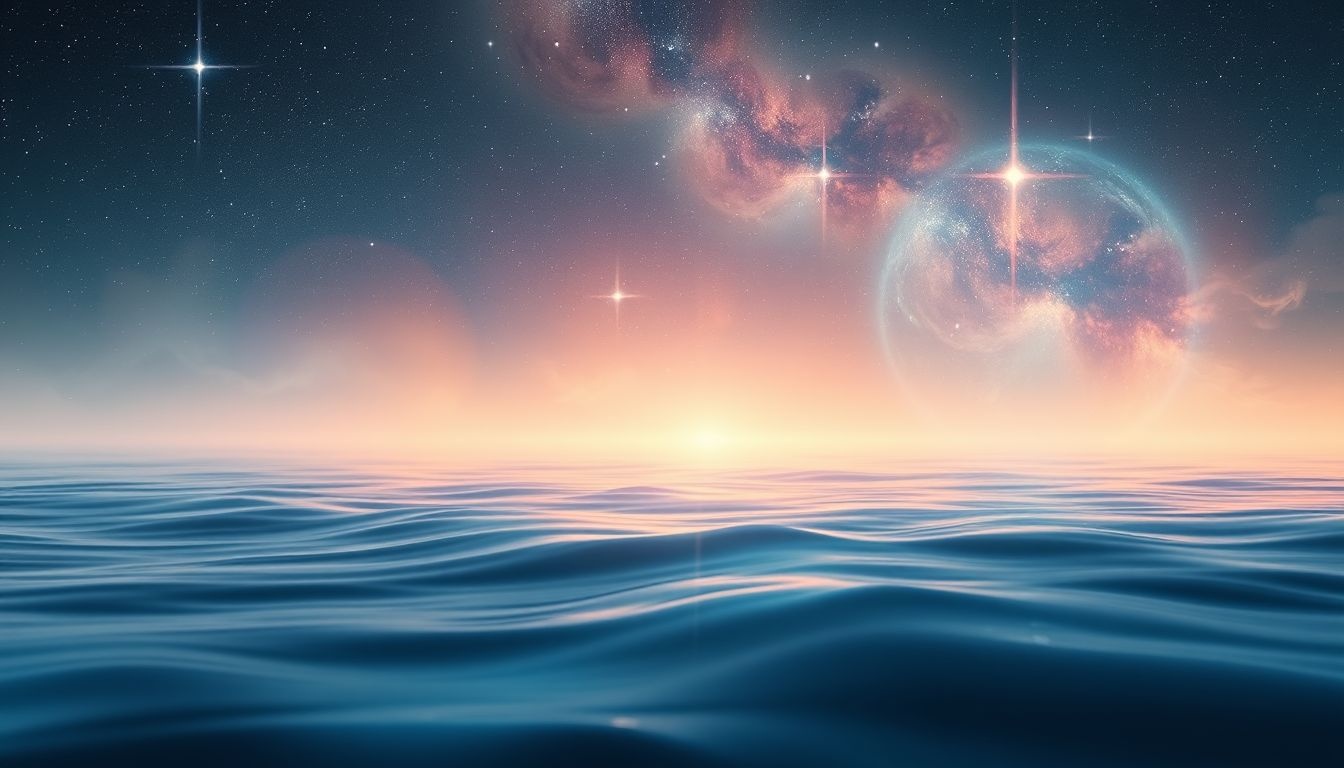 Migotanie wody symbolizuje zmienne emocje i ukrytą podświadomość.