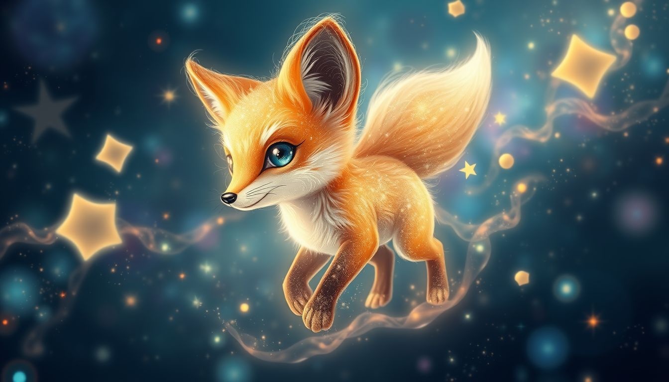 Młody lis symbolizuje przebiegłość, szybkie uczenie się i elastyczność.