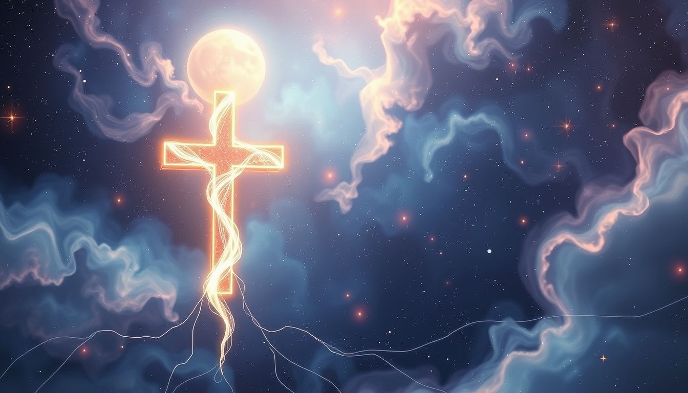 Niesienie krzyża symbolizuje duchową walkę i osobiste poświęcenie.