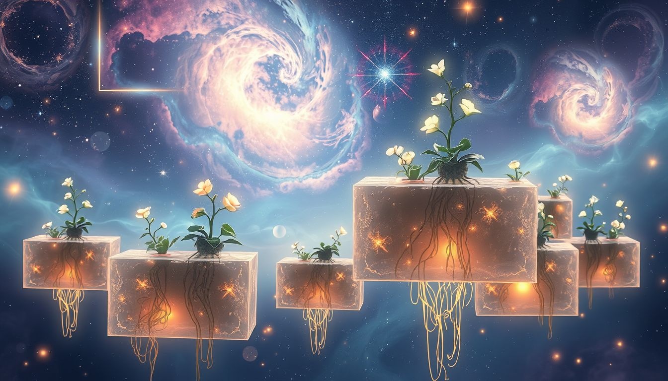 Kafelki z roślinami symbolizują rozwój osobisty i harmonię.