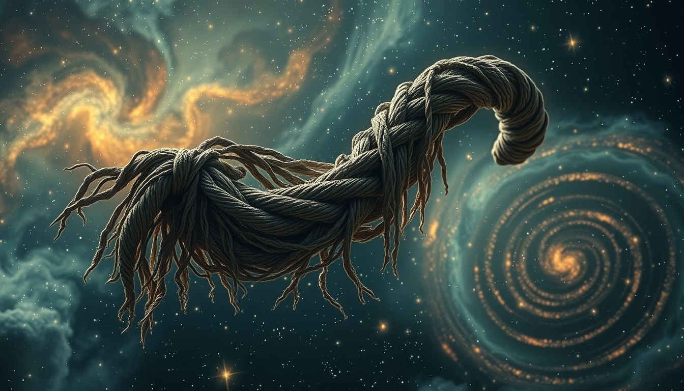 Stary, zniszczony bat symbolizuje utratę kontroli nad emocjami.