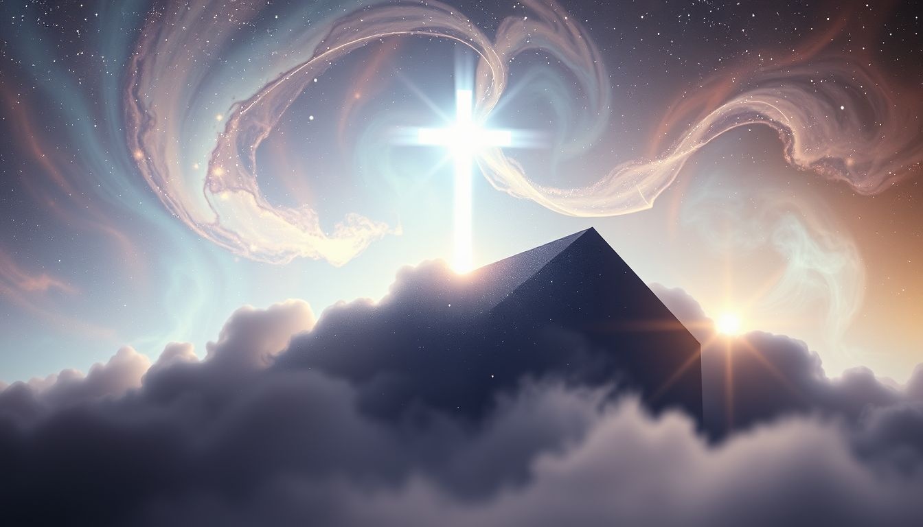 Krzyż na kościele symbolizuje duchową ochronę i odrodzenie.