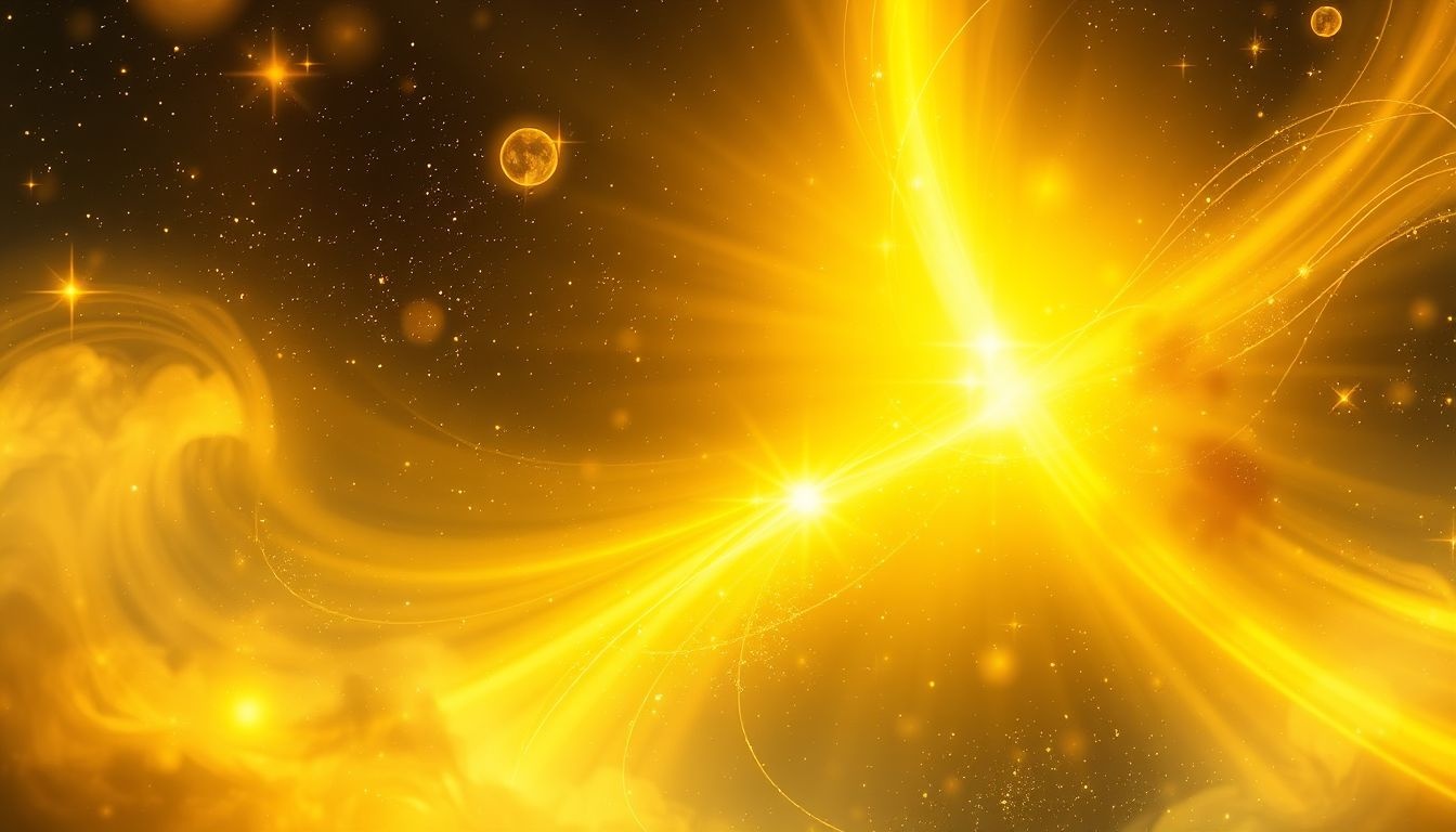 Żółte światło symbolizuje nadzieję, radość i nową energię.