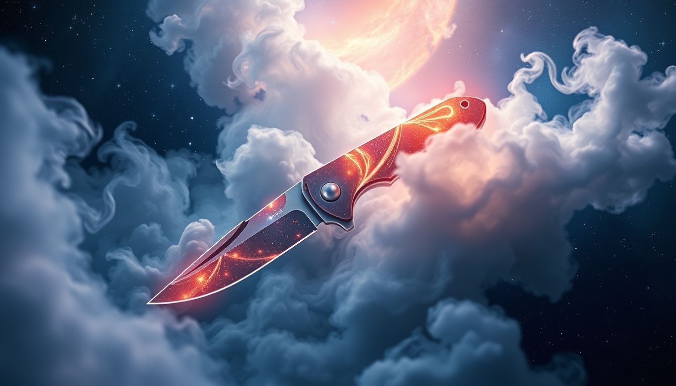 Nóż składany bliskiej osoby symbolizuje zaufanie i ochronę w snach.