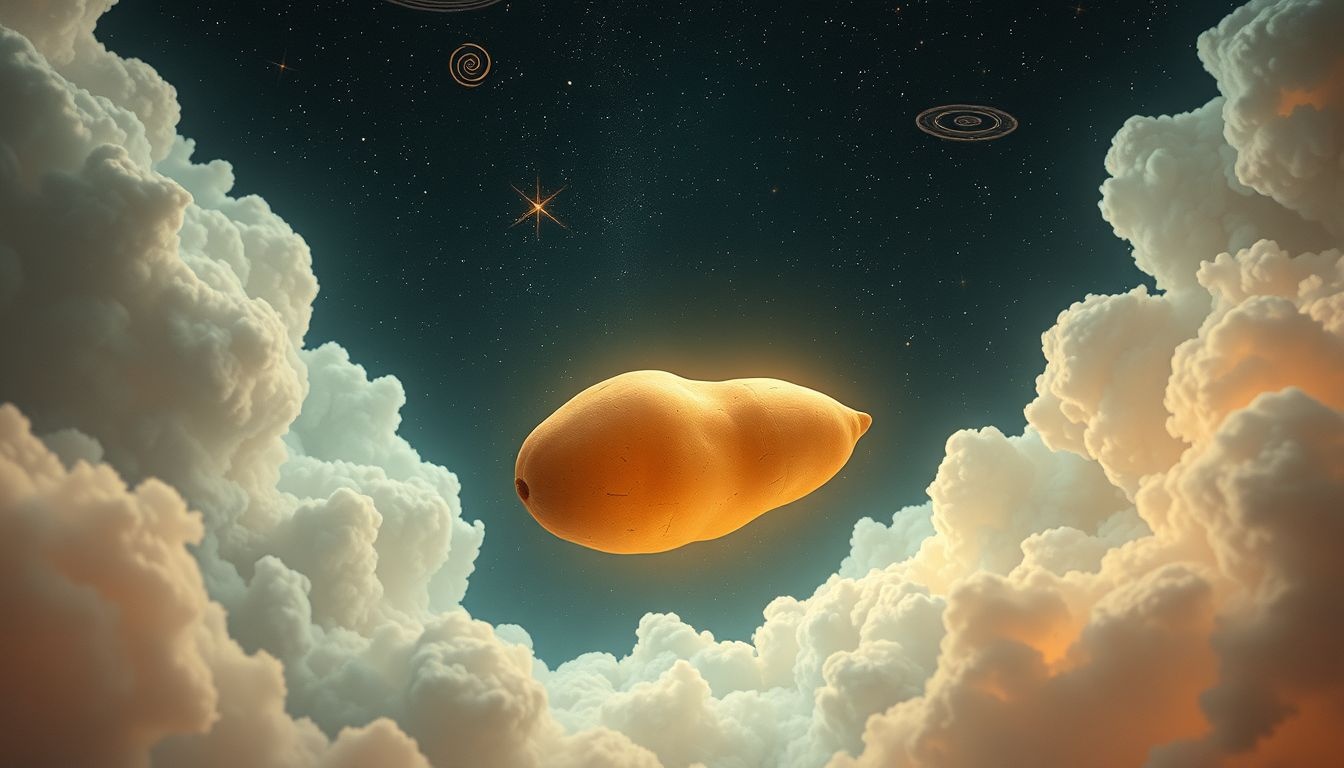 Batat w nieoczekiwanym miejscu symbolizuje ukryte możliwości i zmiany.