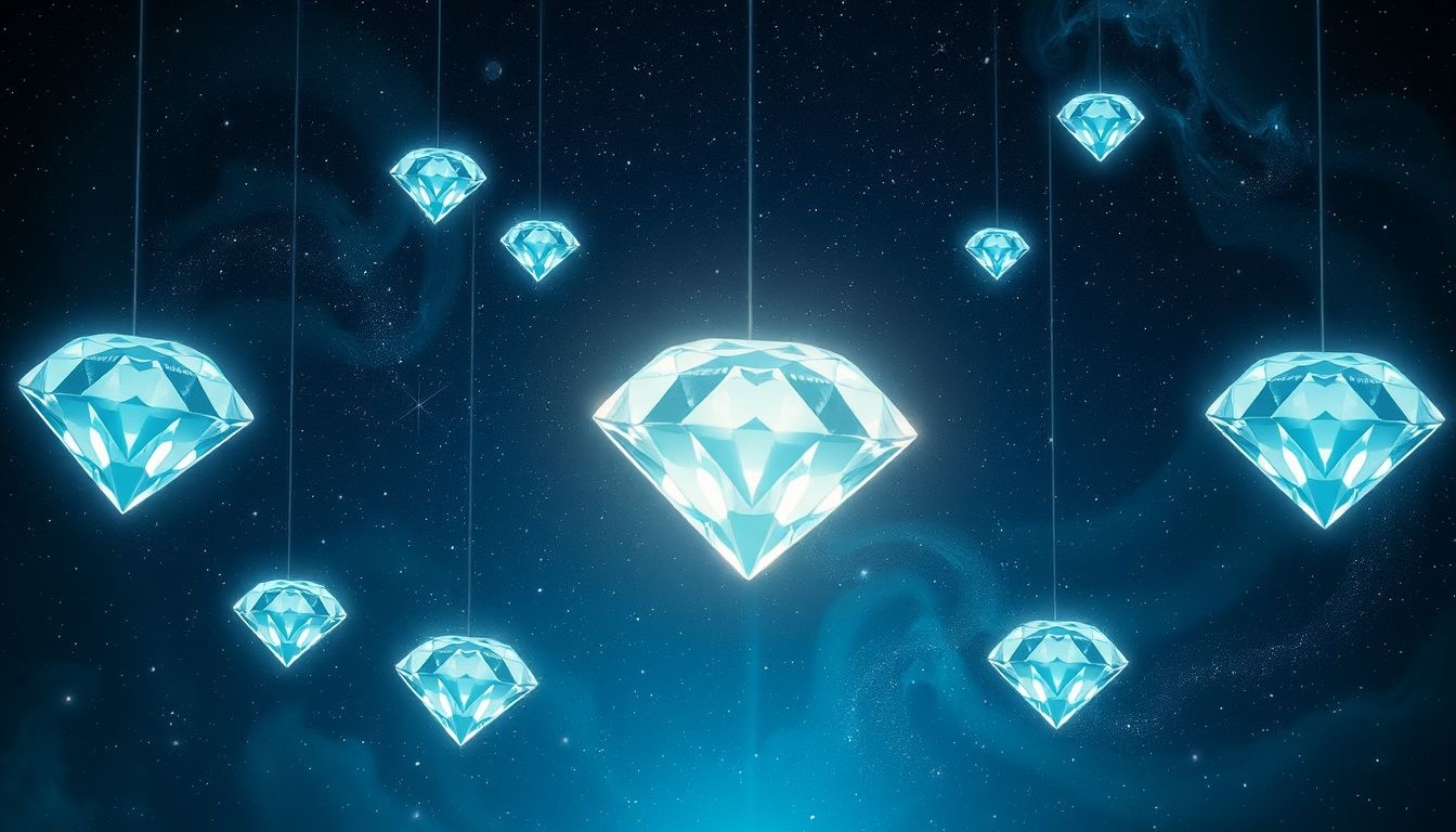 Diament symbolizuje trwałość, wartość i doskonałość w snach.