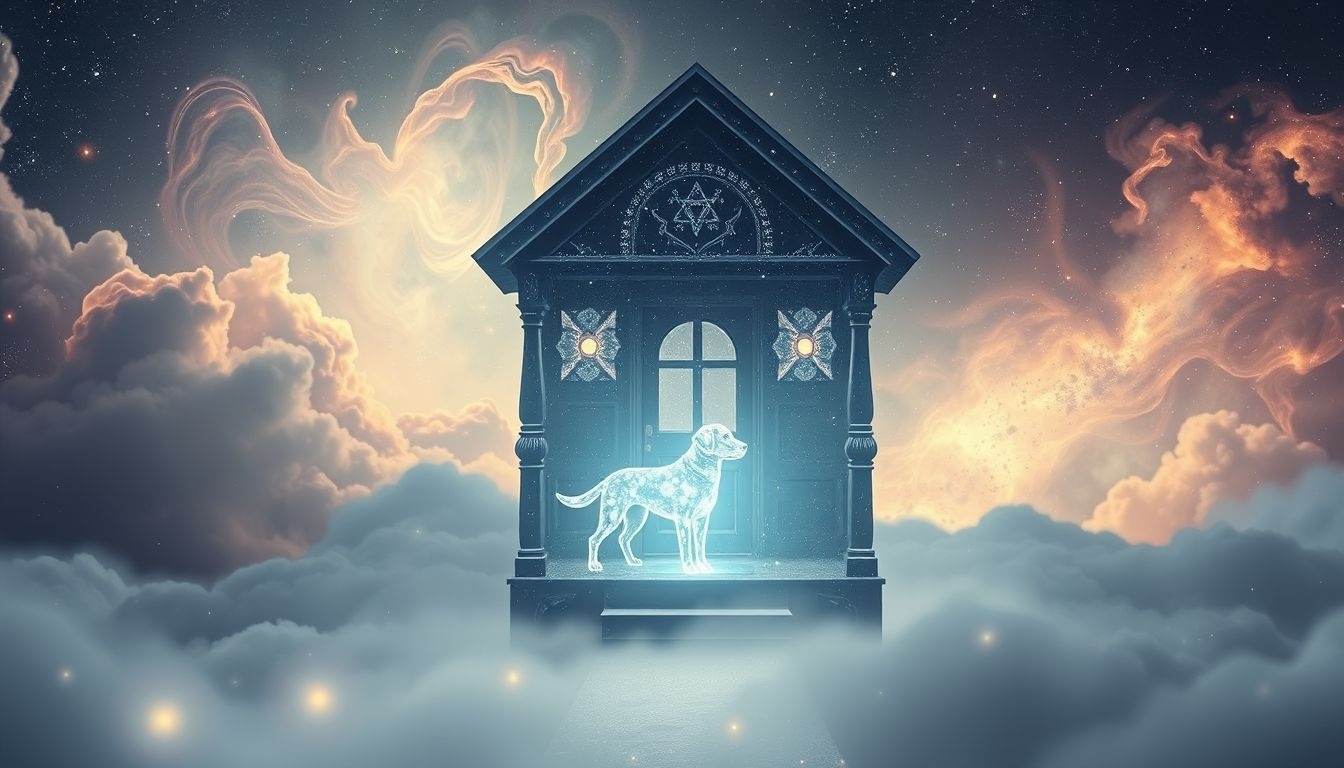 Ganek z psem symbolizuje ochronę i lojalność w snach.