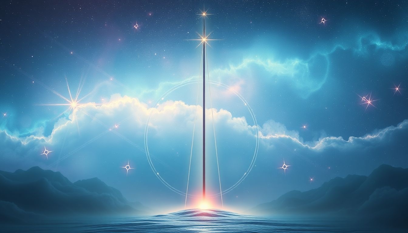 Prosty maszt symbolizuje niezłomną wolę i osiąganie celów.