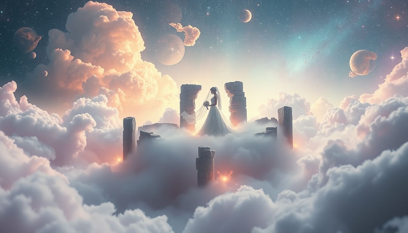 Para młoda w ruinach symbolizuje potrzebę odbudowy związku.