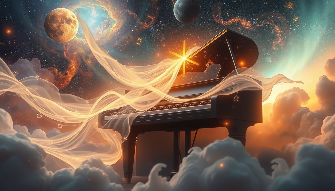 Pianino symbolizuje nostalgiczne wspomnienia i powrót do przeszłości.