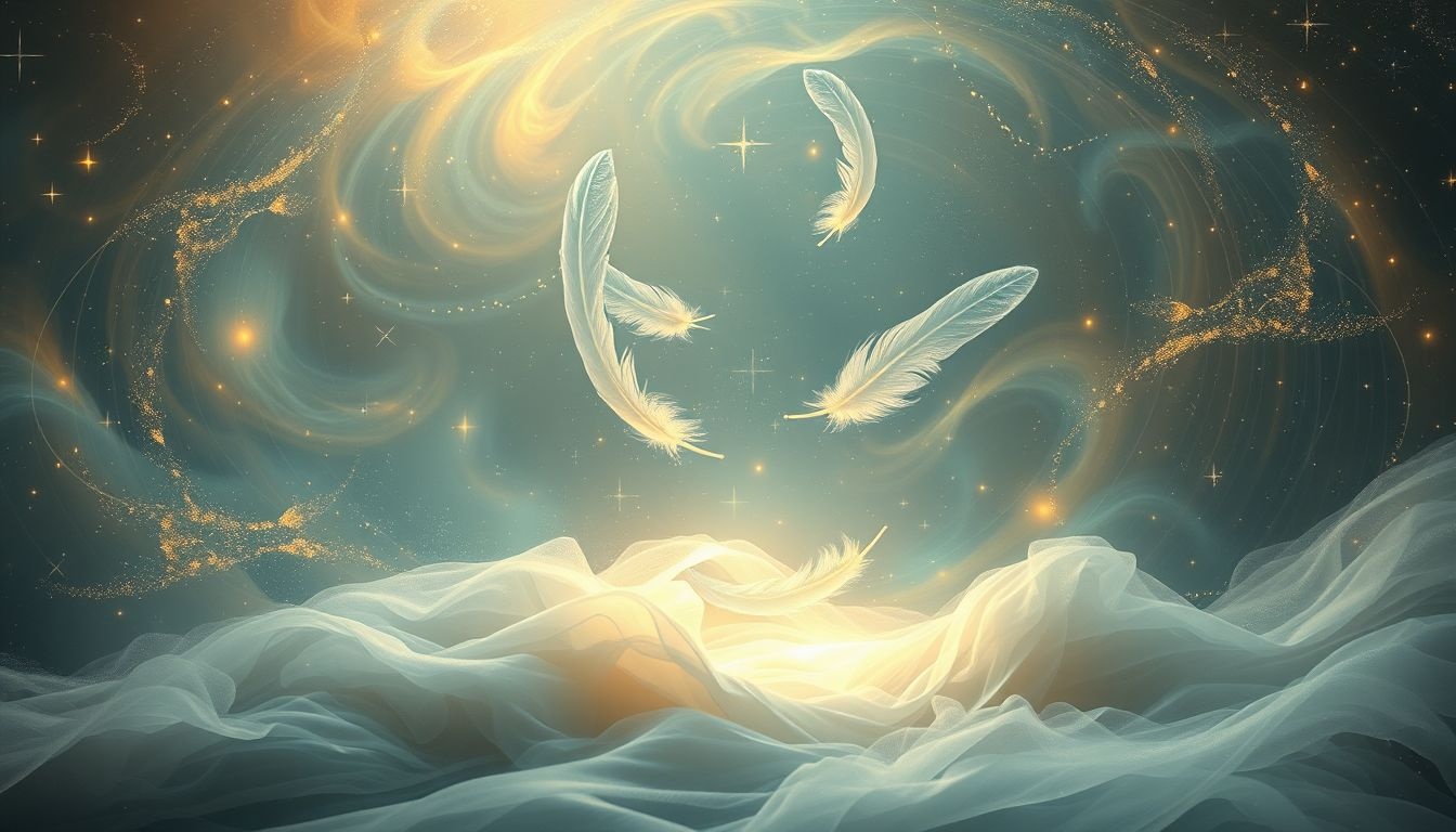 Sny o piórach z łóżka symbolizują lekką zmianę w życiu.