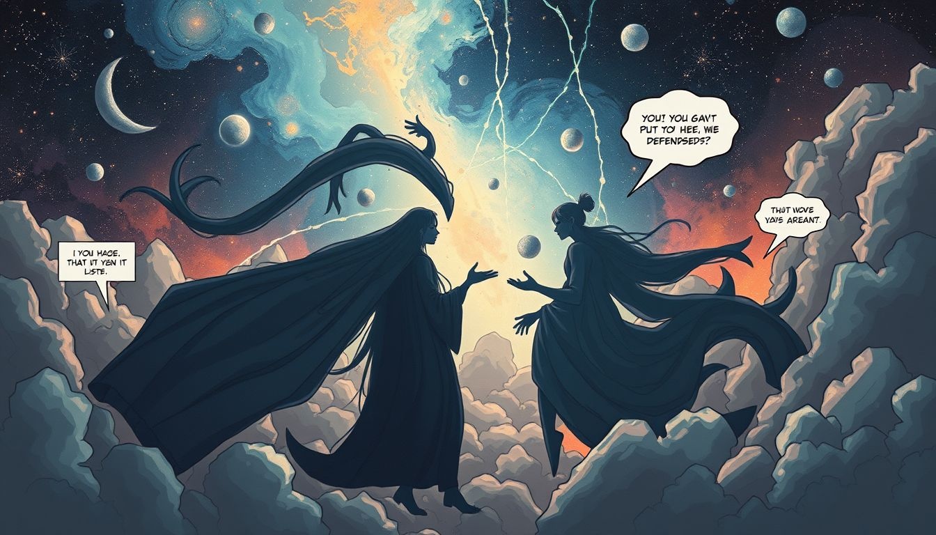 Sen o komiksowej wojnie ukazuje wewnętrzne konflikty i agresję.