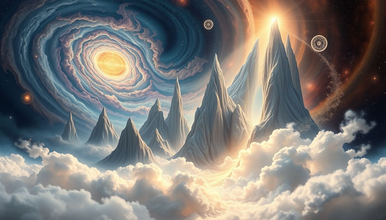 Sny o górach syna bogini symbolizują duchową siłę i aspiracje.