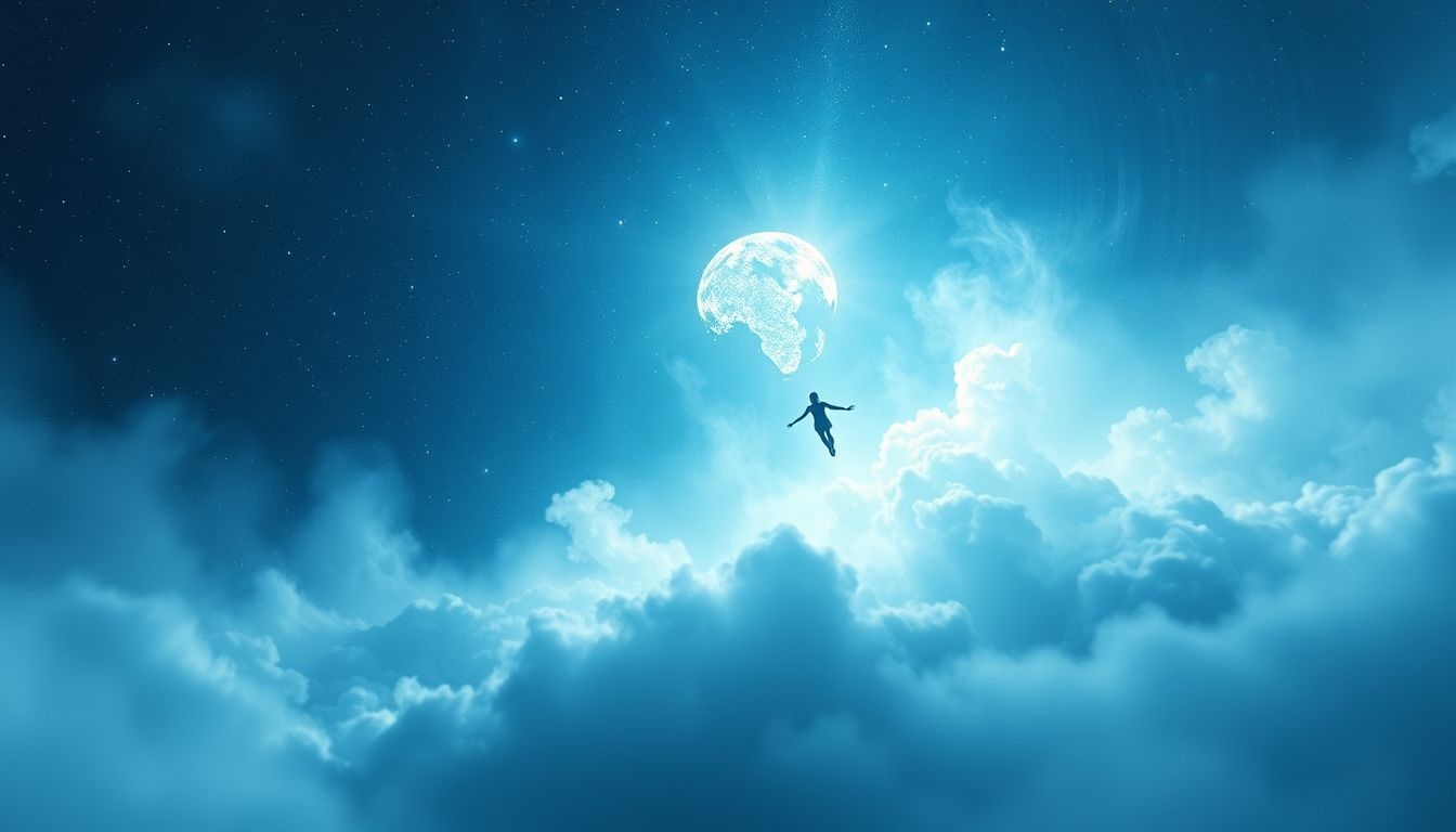 Sny o lataniu indygo symbolizują duchową wolność i transcendencję.