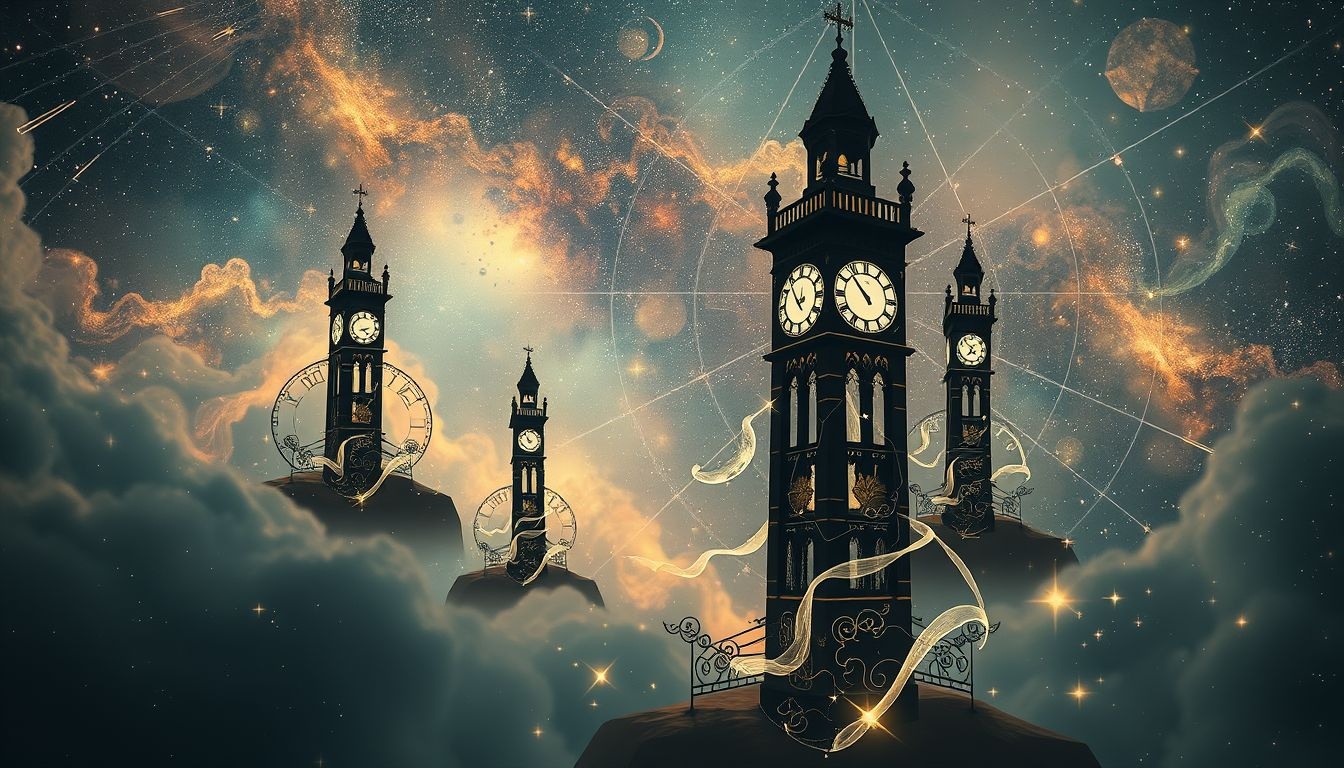 Sny o wieżach zegarowych symbolizują astrologiczne cykle i przeznaczenie.