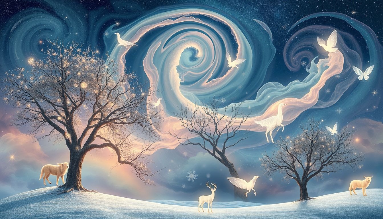 Druidy we śnie symbolizują mądrość drzew i cykle natury.