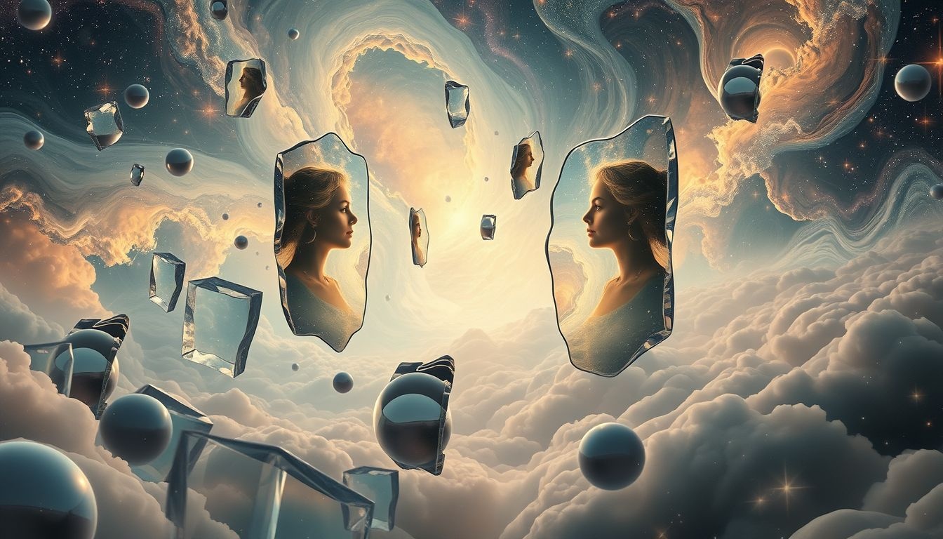 Szlifowanie luster symbolizuje oczyszczenie samooceny i prawdy wewnętrznej.