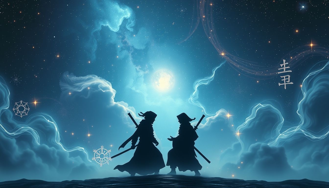 Rozmowa z ninja symbolizuje ukryte tajemnice i intuicję.
