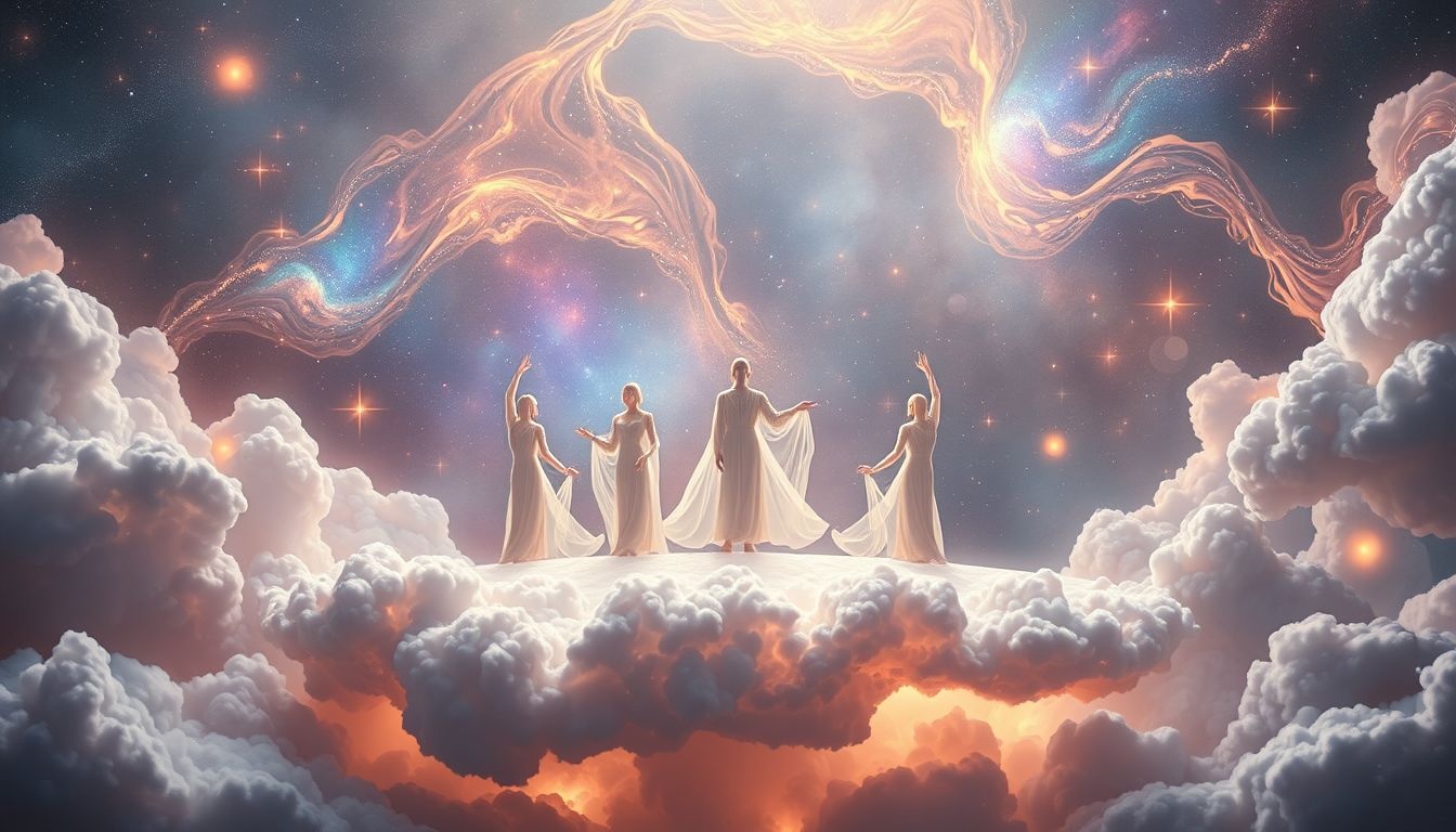 Wypełnianie sceny aktorami symbolizuje kontrolę nad własnym życiem.